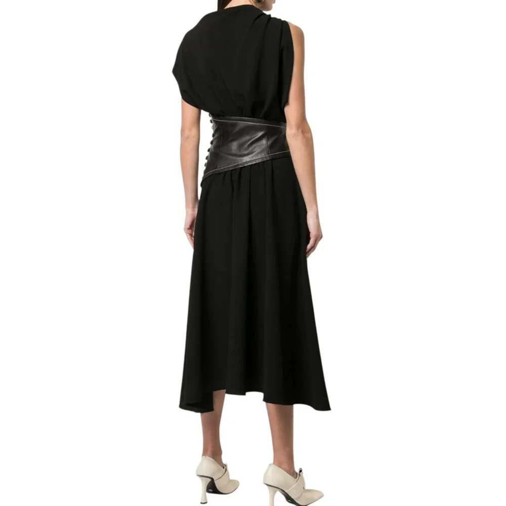 PROENZA SCHOULER CREPE ASYMMETRICAL DRESS SIZE 8 NEW - Picture 11 of 13